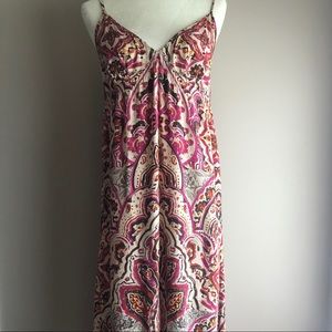 Lucky Brand boho maxi slip dress